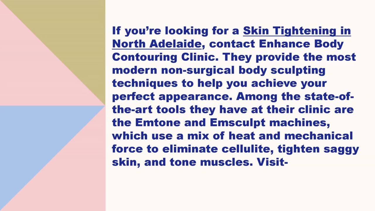 Best Skin Tightening in North Adelaide