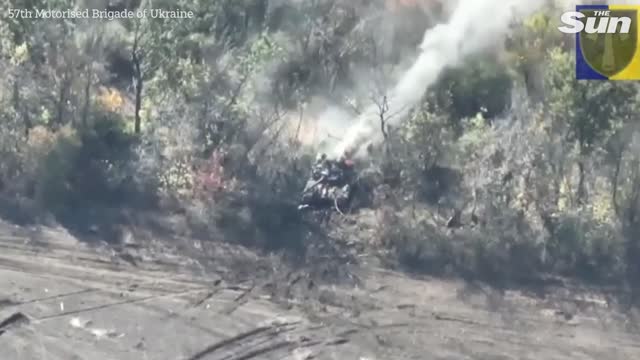 Ukrainian troops fire precision strikes at Russians in footage before Kherson retreat