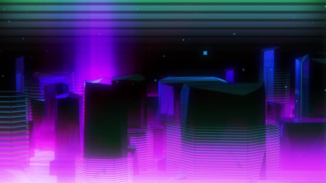 YM0677 Dynamic Rhythm architecture polygon (with music)--