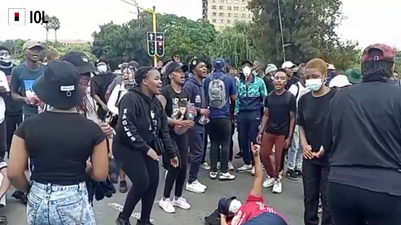 Watch: Wits Students Protesting for Accommodation and Financial Support