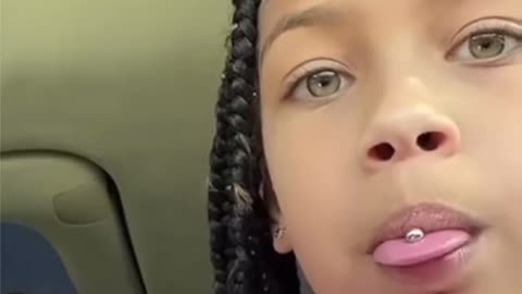 Kids Pranket Mum With Fake Tongue Pierced