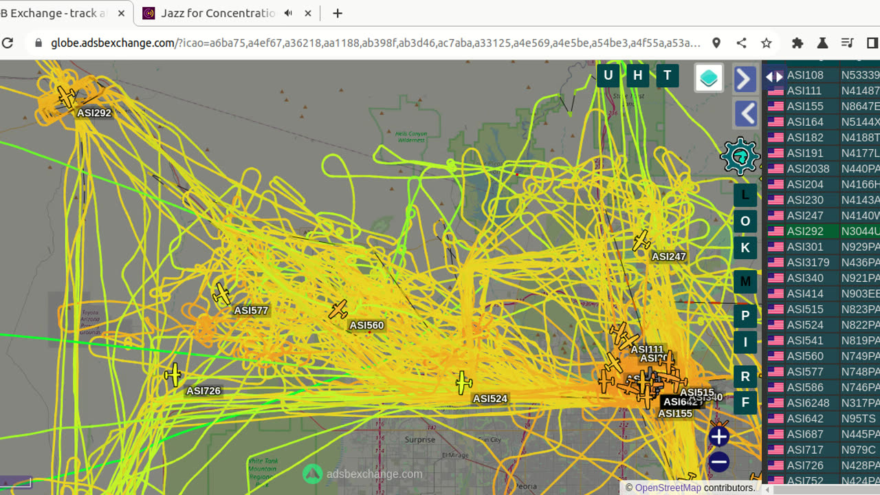 Now we got Bird Mafia N903EE & N822PA & N748PA gang banging the US60 Corridor -