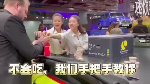 上海车展宝马冰淇淋事件视频