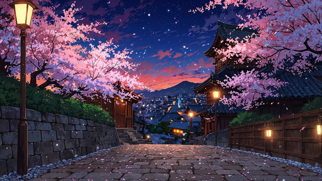 Evening Walks Under the Sakura 🌸 | Lo-Fi for Relaxation