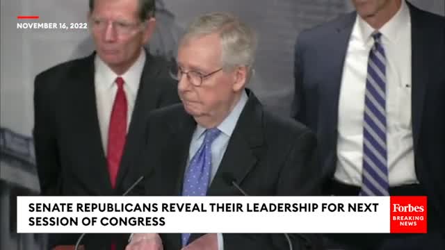 JUST IN McConnell Responds To Trump Entering 2024 Presidential Race