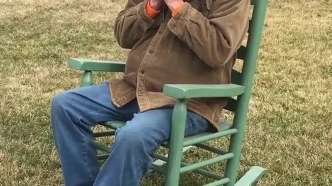 My 86 Year Old Dad Plays Harmonica Civil War Song Shenandoah
