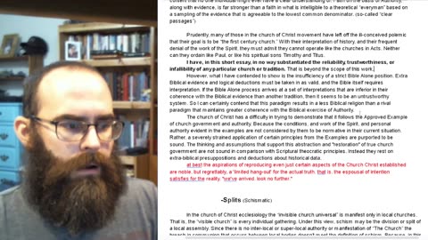 Authority in the coC, continued
