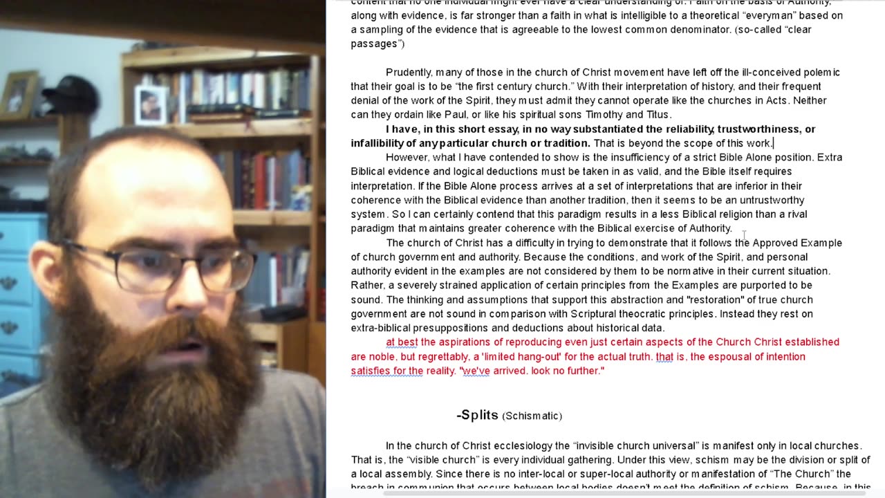 Authority in the coC, continued