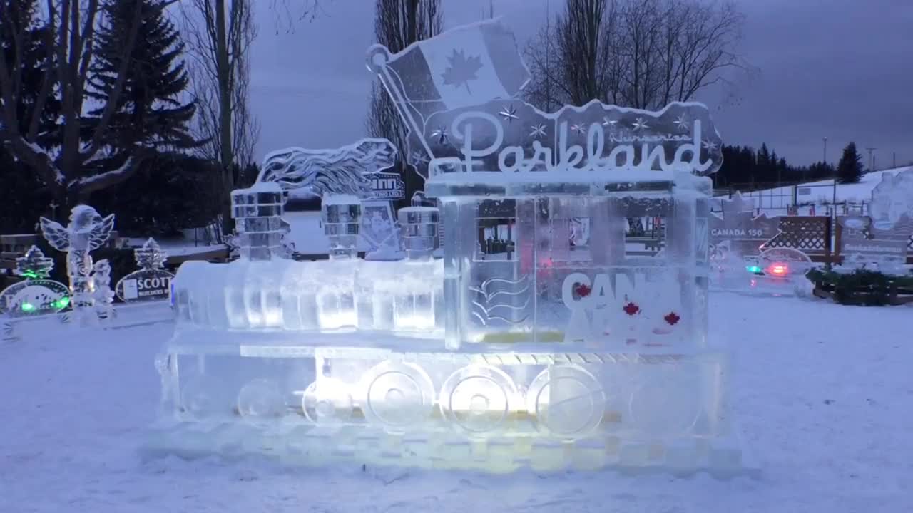 Parkland Garden Centre Ice Sculptures 2017