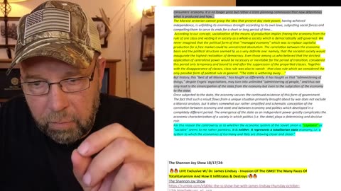 Life-Line to Shannon Joy - Capitalism as a Totalitarian 'Ism' = Revolutionary Marxism Not Liberty