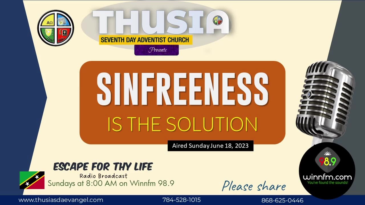 Sinfreeness is the Solution