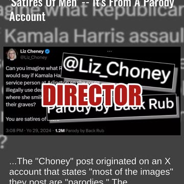 Fact Check: Liz Cheney Did NOT Post On X That Republican Leaders Are 'Satires Of Men' -- Parody