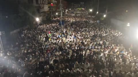 funeral prayers for martyr leader Ismail Haniyeh by "Hafiz Naeem ur Rehman", in Pakistan
