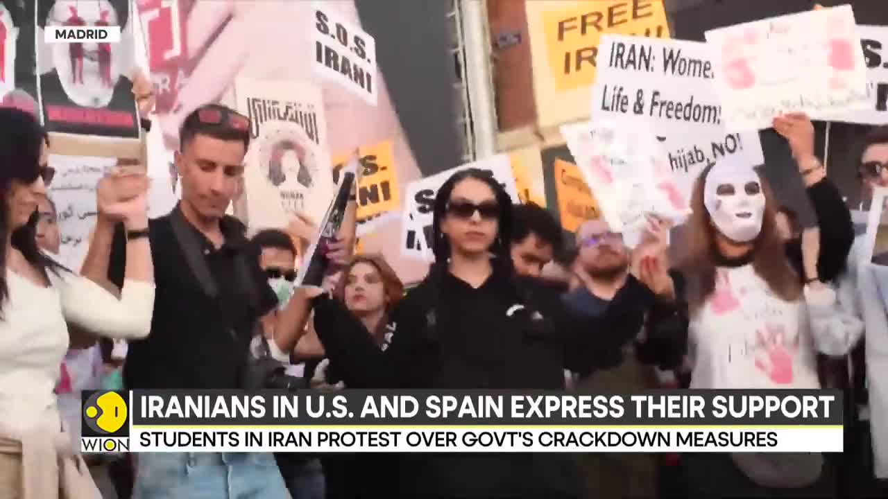 Iran: Protests continue over Mahsa Amini's death, Iranians in US and Spain express their support