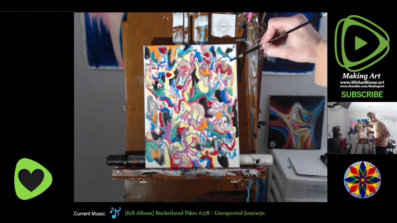 Live Painting - Making Art 8-10-23 - Painting all Day