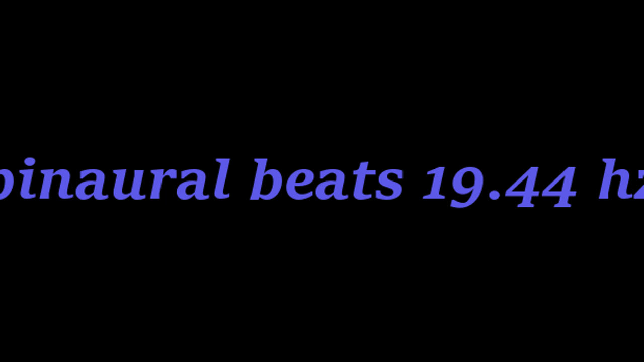 binaural beats 19.44 hz