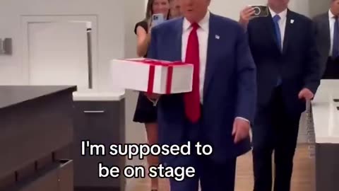 Trump surprises young boy with a rare brain disease.