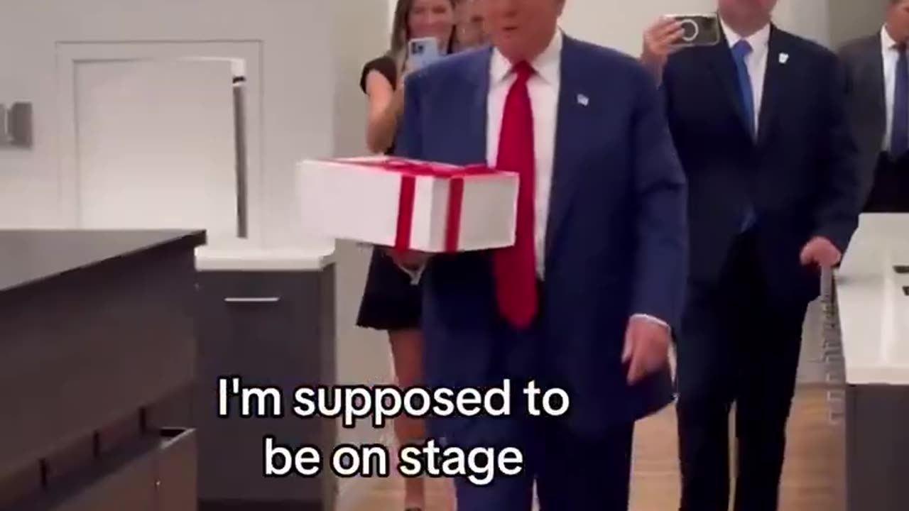 Trump surprises young boy with a rare brain disease.