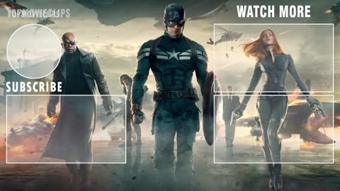 Running scene with Sam Wilson and rogger scene with captain America