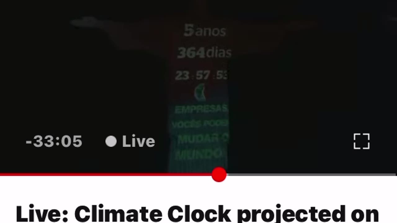 The climate clock will start counting down from six years which is the time limit left