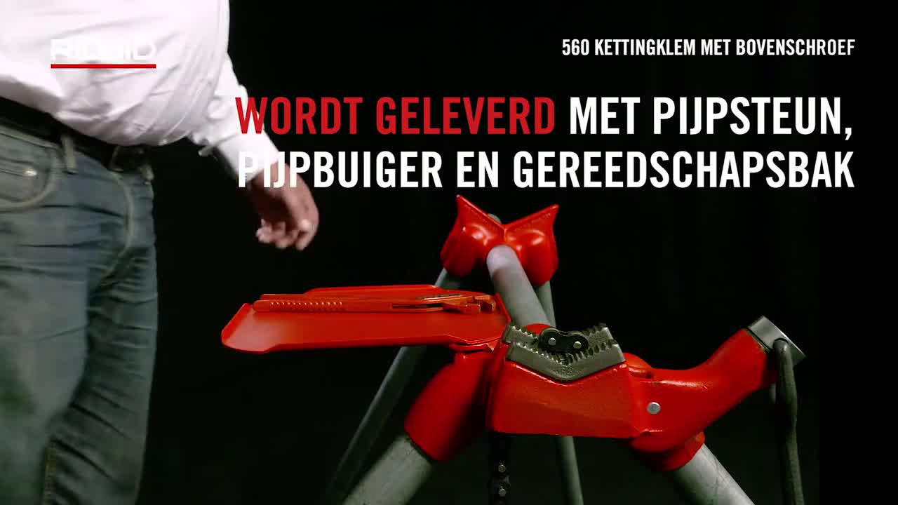 RIDGID 560 Kettingklem met bovenschroeven