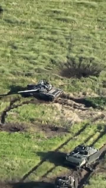 Abandoned American infantry fighting vehicles M2A2 Bradley ODS-SA