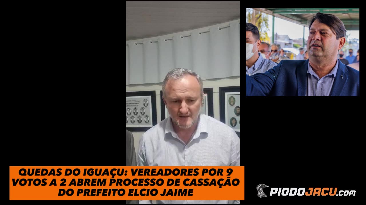 Quedas do Iguaçu: Vereadores aprovam abertura de processo de cassação do prefeito Elcio Jaime