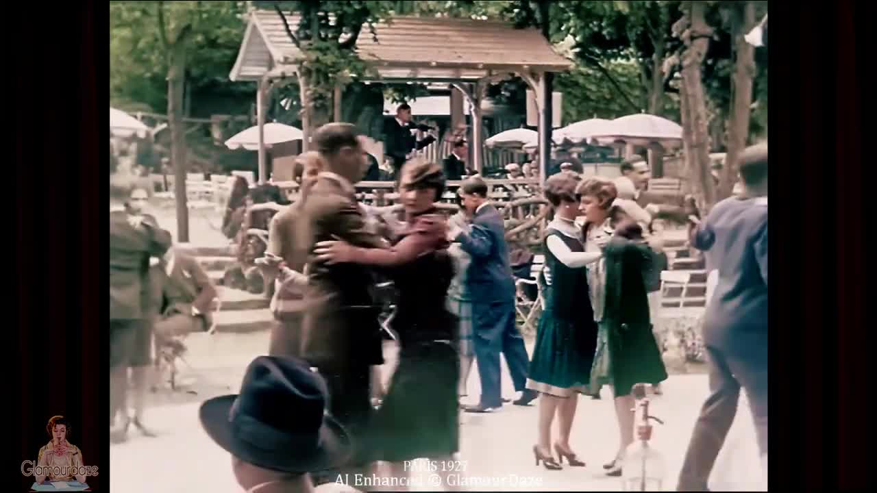 A Day in 1920s Paris in NEW 1927 AI Color Restored Film