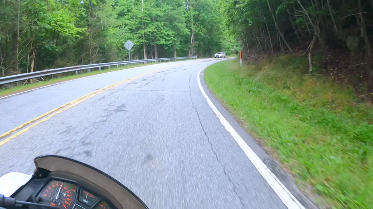 Honda VTR250 mountain ride