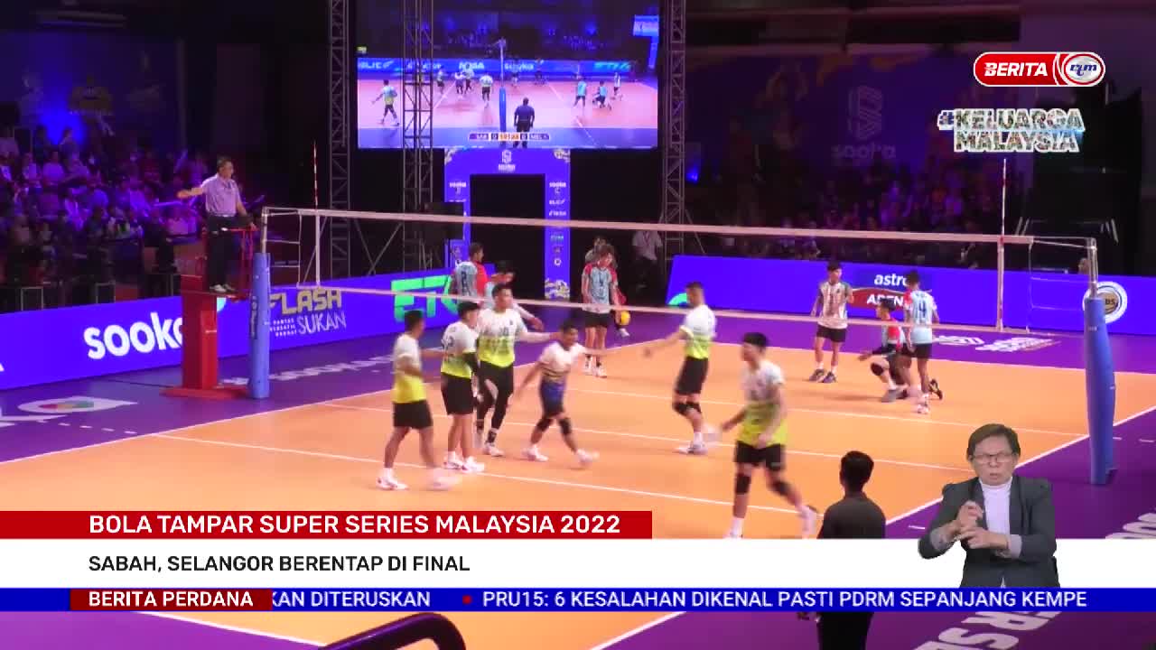 6 NOVEMBER 2022 – B.P - BOLA TAMPAR SUPER SERIES MALAYSIA 2022: SABAH, SELANGOR BERENTAP DI FINAL