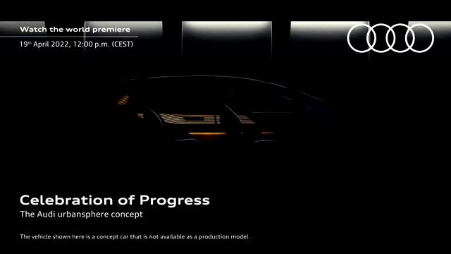 Audi urbansphere concept World premiere