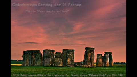 Gedanken zum Samstag, dem 26. Februar