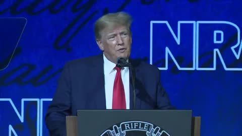 Former President Donald Trump speaks at NRA Convention in Houston