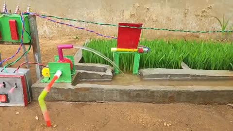 Electric mini water pump | Diy tractor borewell drilling machine | Science project