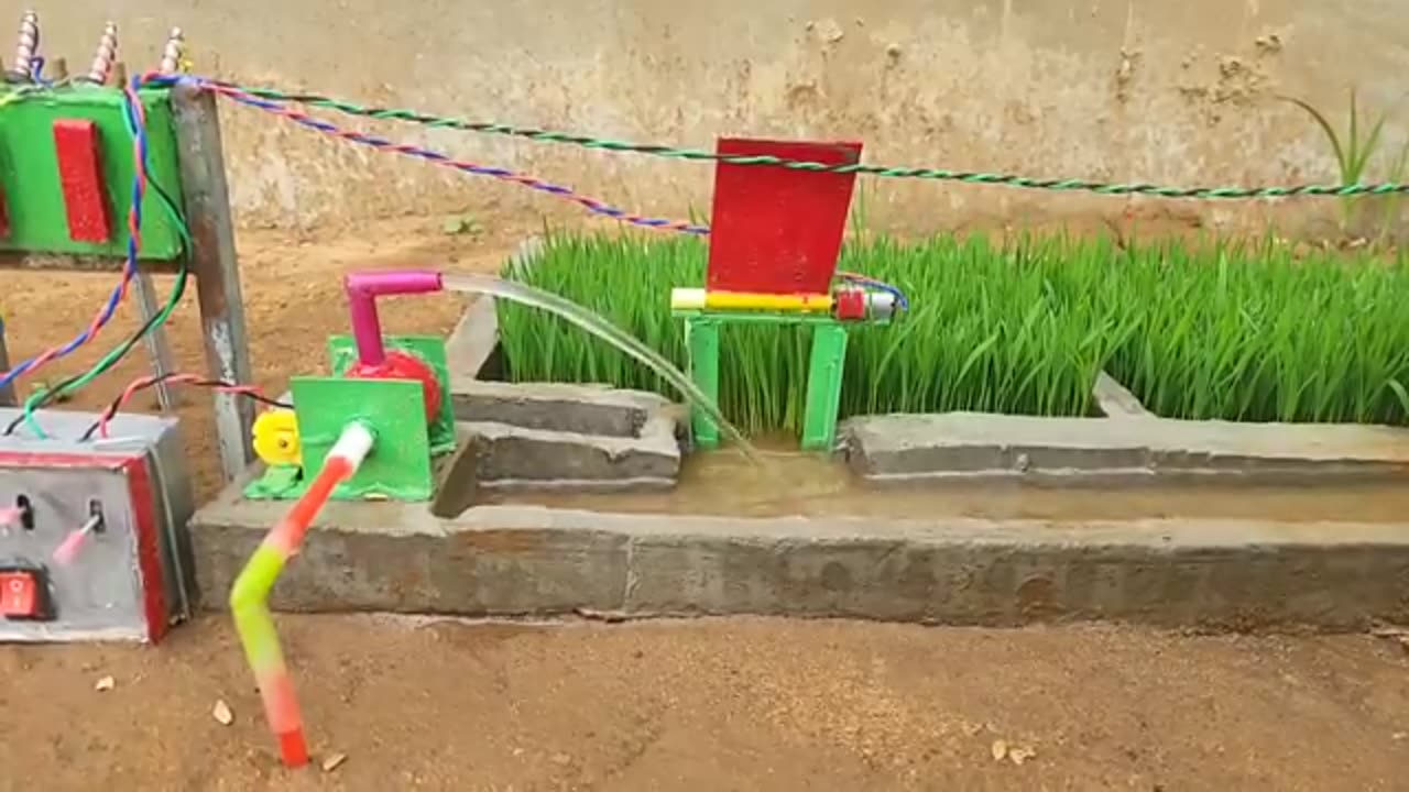 Electric mini water pump | Diy tractor borewell drilling machine | Science project