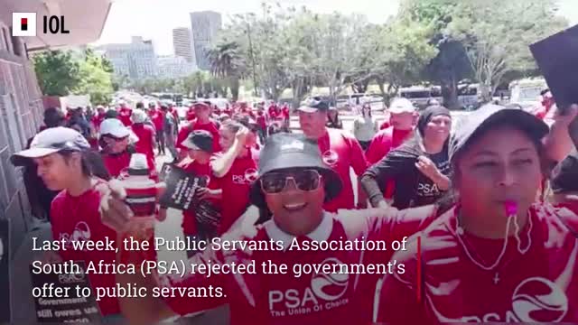 WATCH: Public Servants Association Protest 3% Wage Increase in Cape Town