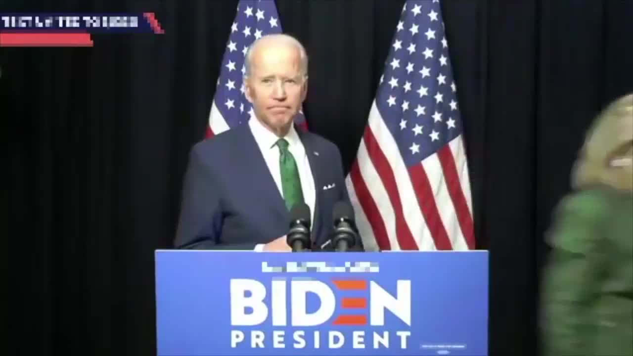 Joe Biden, the Robo-President, confused and led off by "Dr" Jill the "babysitter".