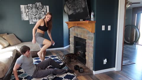 DISTRACTING My Boyfriend While He WORKS OUT!!