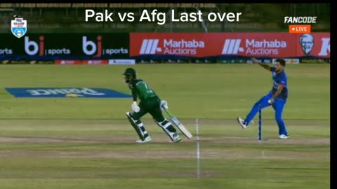 the cricket match between Pakistan and Afghanistan?