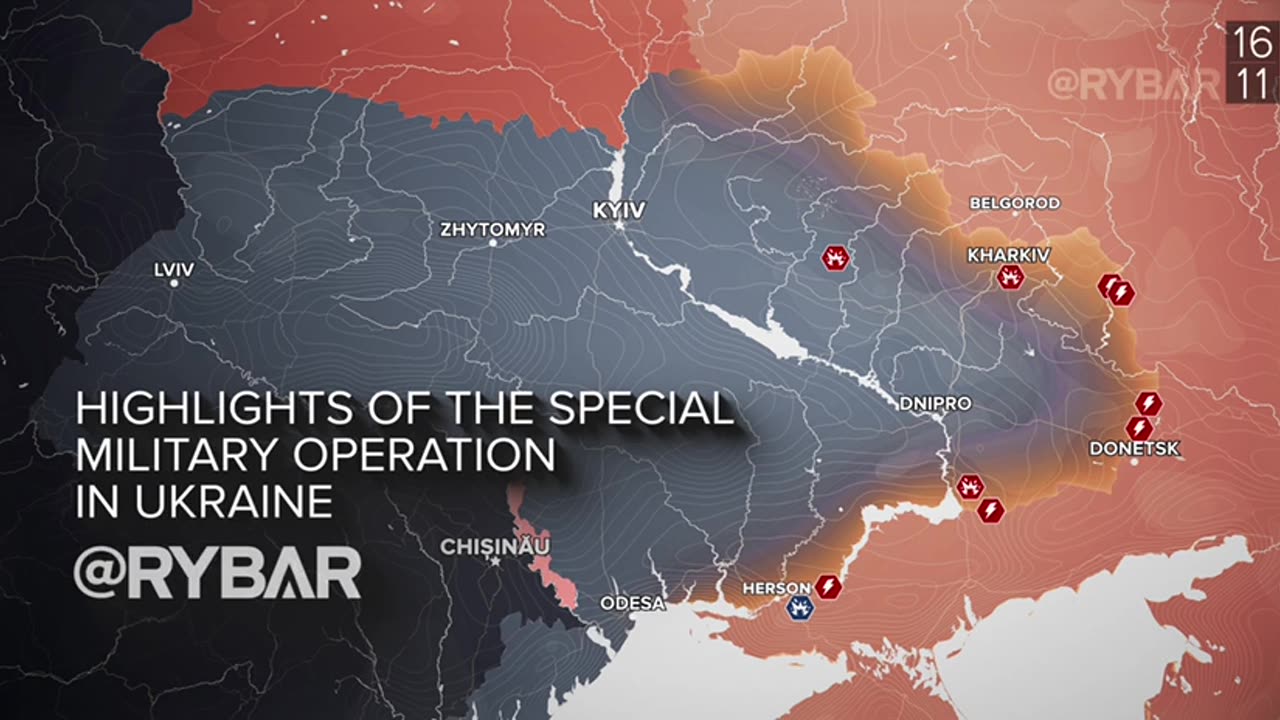 ❗️RYBAR Highlights of Russian Military Operation in Ukraine on November 15-16