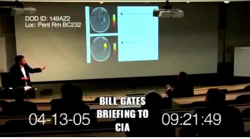 Flashback: Bill Gates giving presentation to CIA about a vaccine that can turn religion off