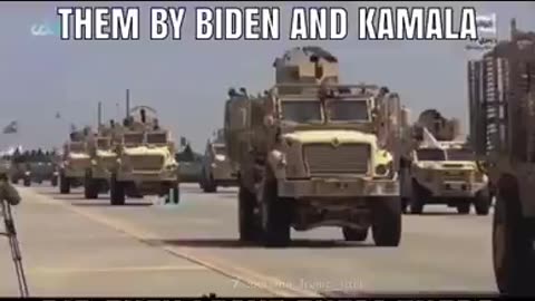 The Taliban held a parade today showcasing all the equipment Joe Biden and Kamala Harris gave them