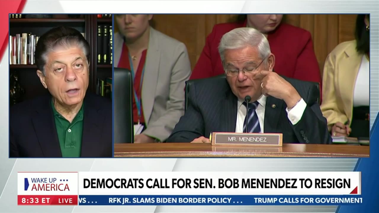 Newsmax - Sen. Bob Menendez faces calls to resign after indictment