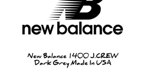 New Balance 1400 J.CREW Dark Grey Made In USA