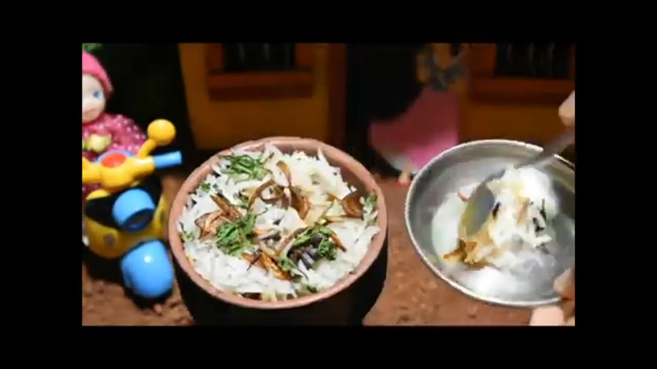 #miniature cooking Sahar/Chicken Biryani recipe | Mini Cooking