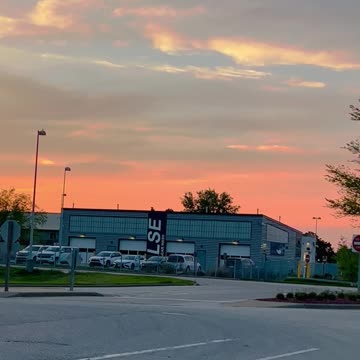 Beautiful sunset in the Midwest