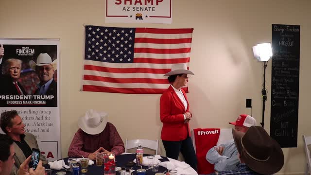 VD3-6 Janae Shamp Welcoming All the supporters to her Ranch.