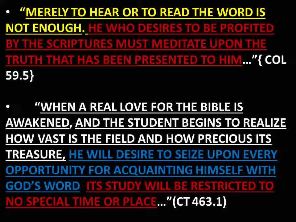 WE MUST READ THE WORD OF GOD (Bible) EVERY DAY TO BE BORN AGAIN