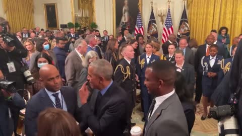 Obama snubbing Biden and promoting Kamala at White House April 5, 2022