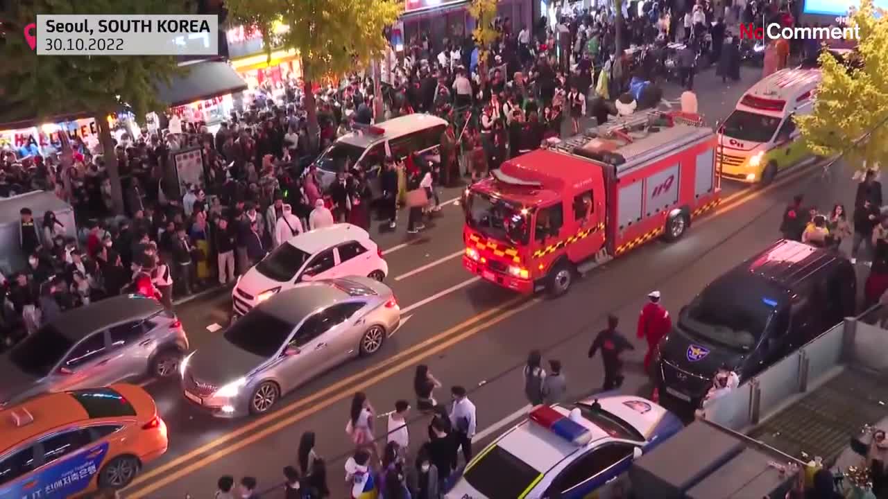 South Korea Halloween crush: emergency services evacuate victims